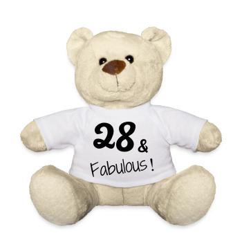 28 - Birthday - Anniversaire - Geburtstag - Humor - Teddy Bear - white - Front