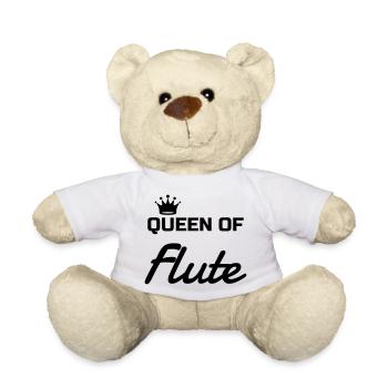 Flute - Flautist - Music - Musik - Musique - Teddy Bear - white - Front