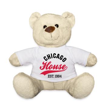 Chicago house est. 1984 - Teddy Bear - white - Front