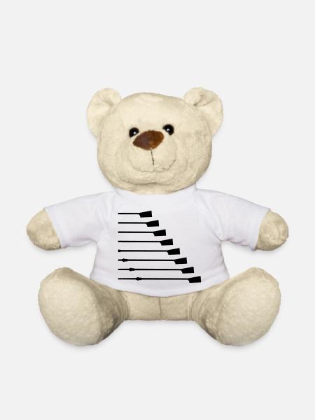 Rudern, 8 Ruder - Teddy - Weiß
