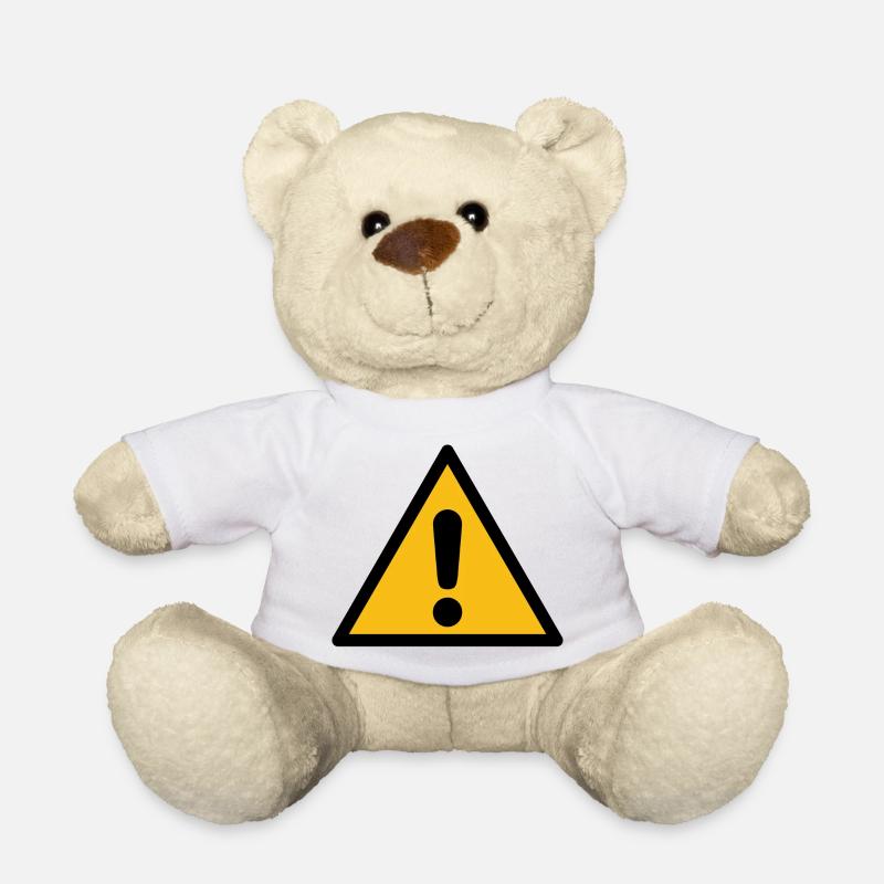 Attention attention - Nounours - blanc