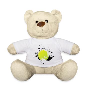 Tennis Tennis Ball - Teddy Bear - white - Front
