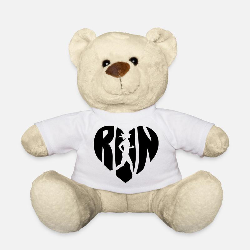 Femme de course - Nounours - blanc