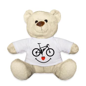 MTB Mountainbike Mountainbiker Mountainbike fahren - Teddy - Weiß - Vorne