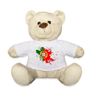Portugal drapeau en tant que taches de couleur - Nounours - blanc - Devant