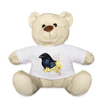 Raven - Teddy Bear - white - Front