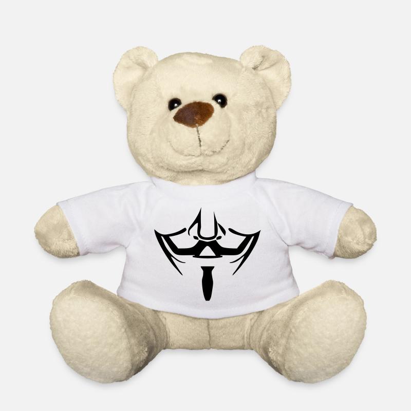 Anonymous Maske - Teddy - Weiß