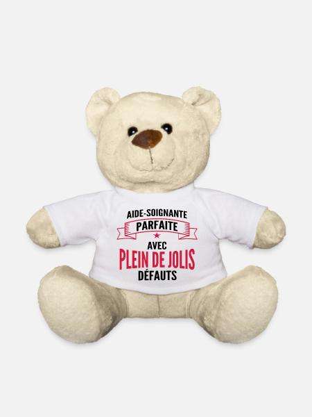 aide soignante parfaite - Nounours - blanc