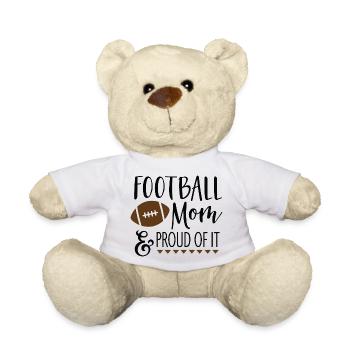 Football MOM & fier de lui - Nounours - blanc - Devant