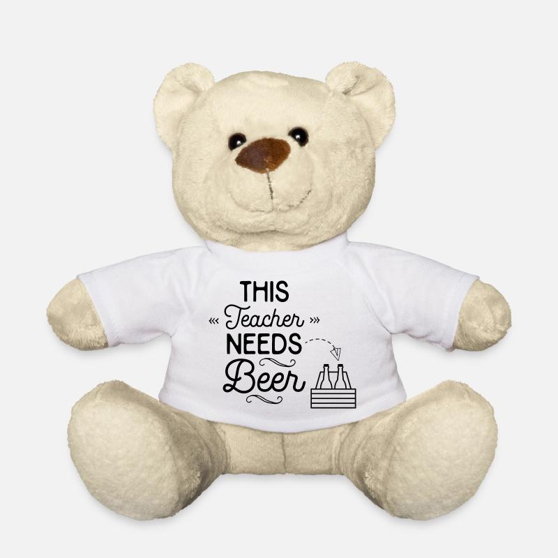 Lustige Sprüche für Lehrer - Teddy - Weiß