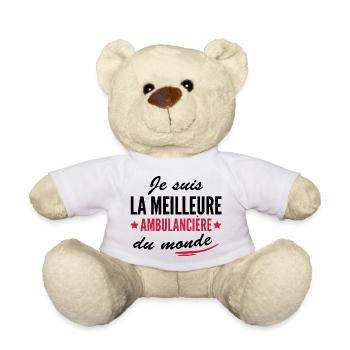 je suis la meilleure ambulancière du monde - Nounours - blanc - Devant