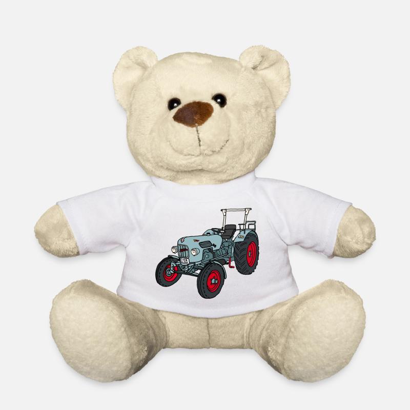 Der Gestreifte - Teddy - Weiß