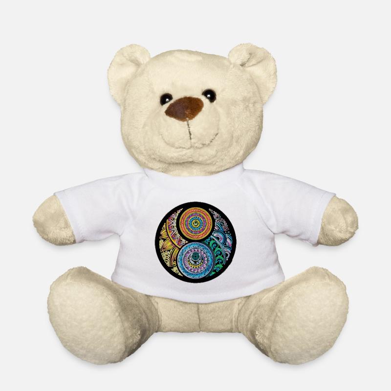 Yin Yang, Symbole de Yin Yang, conception de Yin Yang - Nounours - blanc