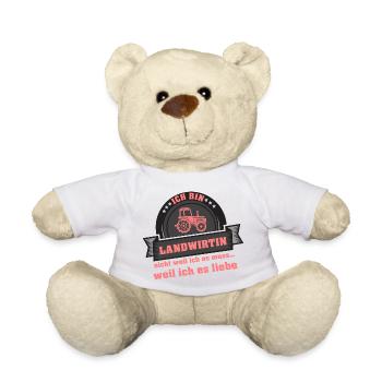 Ich bin Landwirtin - Teddy - Weiß - Vorne