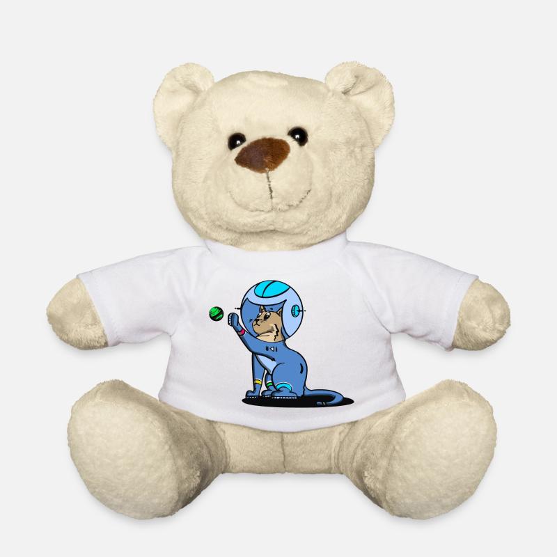 Space farm Colony Cat 2 - Teddy Bear - white