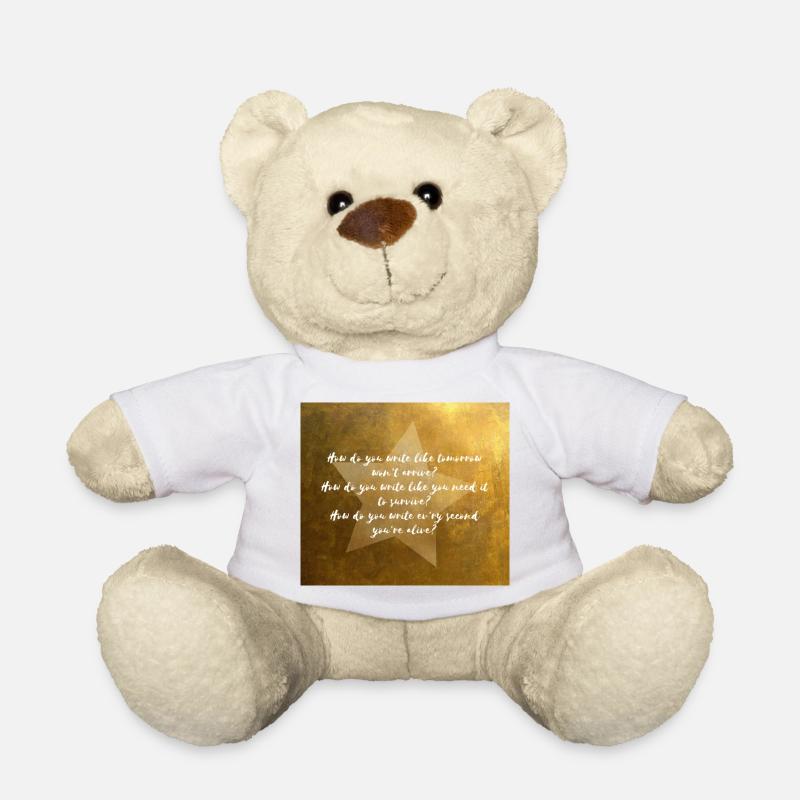 Wie schreiben Sie wie morgen wird nicht ankommen? - Teddy - Weiß
