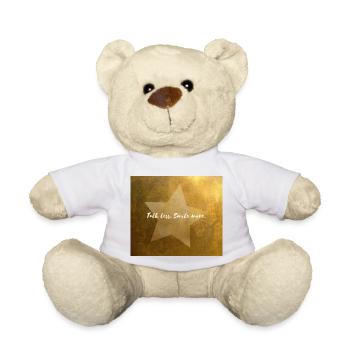 Talk Less. Smile More - Teddy Bear - white - Front