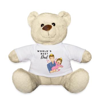world 2000 papa/meilleur papa/le meilleur papa/fête des pères - Nounours - blanc - Devant