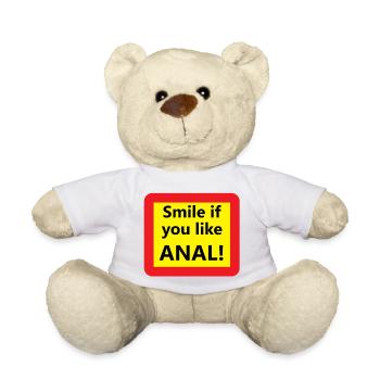 Smile if you like - Teddy Bear - white - Front