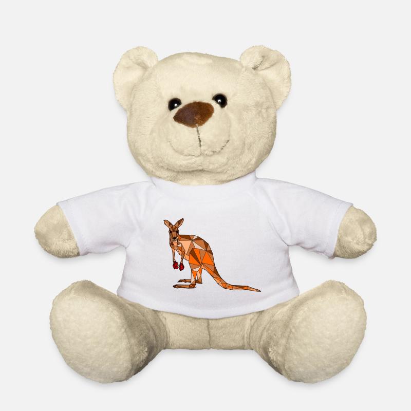 Kangourou blanc - Nounours - blanc