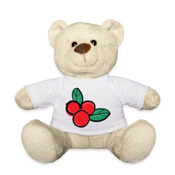 lingonberries berry fruit - Teddy Bear - white - Front