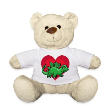 Dino Love - Teddy Bear - white - Front