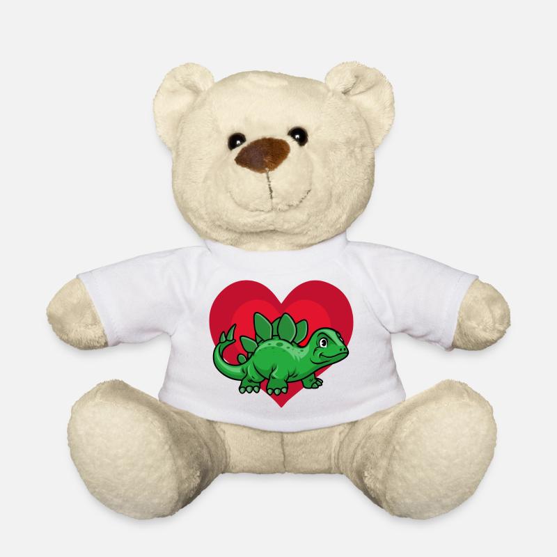 Dino Love - Nounours - blanc