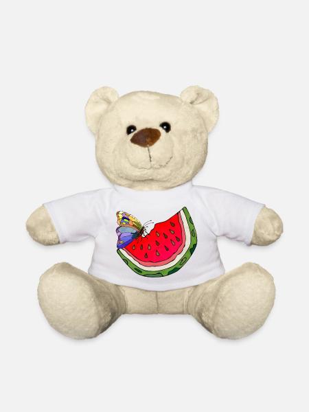 watermelon - Teddy Bear - white