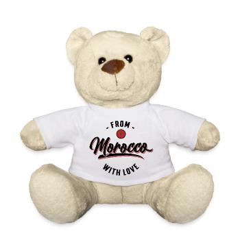" From Morocco with Love " - Teddy Bear - white - Front