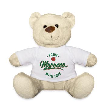 " From Morocco with Love " - Teddy Bear - white - Front