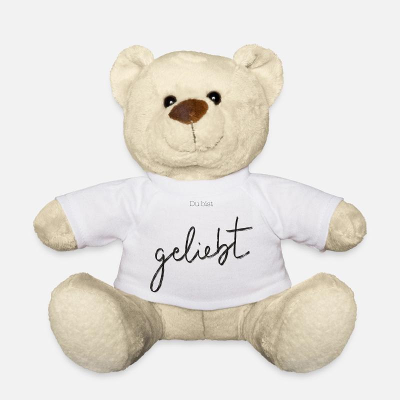 du bist geliebt - Teddy - Weiß