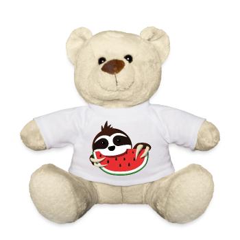 Faultier Melone - Teddy - Weiß - Vorne