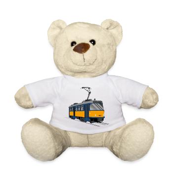 T4D Straßenbahn T4D-MT Strassenbahn Geschenk - Teddy - Weiß - Vorne
