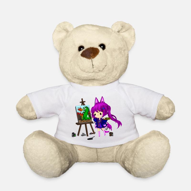 Chibi Künstlerin - Teddy - Weiß