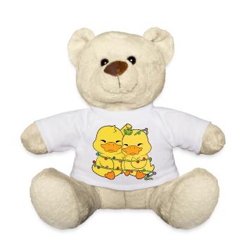 Ducks Christmas Lights - Teddy Bear - white - Front