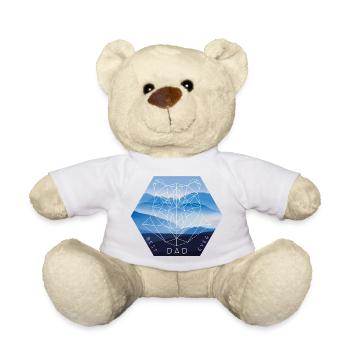 Best Dad Strong Bear Papa - Teddy Bear - white - Front