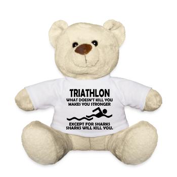 Triathlon Natation Bike Run - Nounours - blanc - Devant
