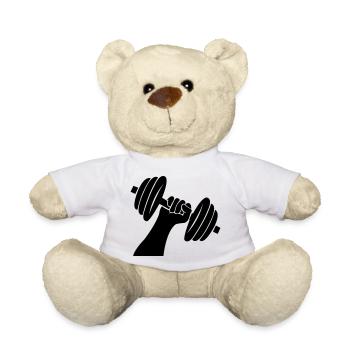 Poids d’haltères - Nounours - blanc - Devant