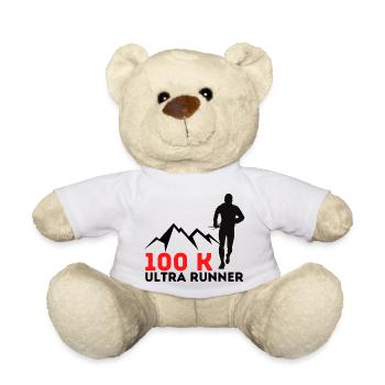 100k ultra runner - Teddy Bear - white - Front