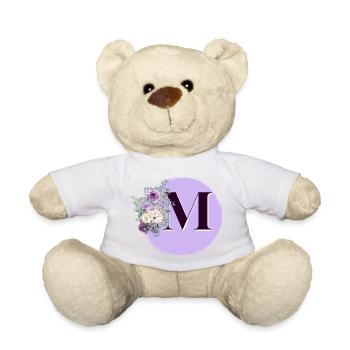 Brief M Blumenkranz - Teddy - Weiß - Vorne