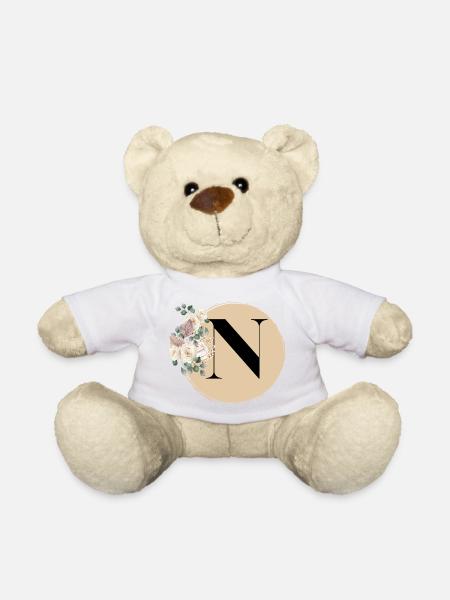 Buchstabe N - Teddy - Weiß