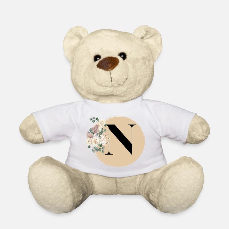 Buchstabe N - Teddy - Weiß
