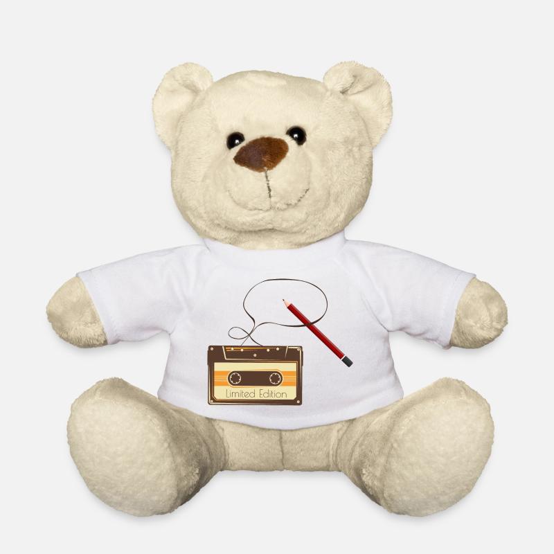 Cassette - Teddy Bear - white