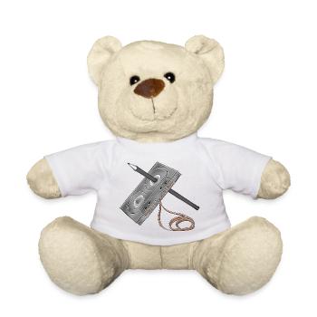 Cassette - Teddy Bear - white - Front