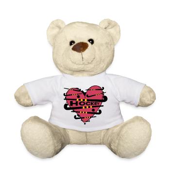 feldhockey hockey fieldhockey-love hockeyspieler - Teddy - Weiß - Vorne