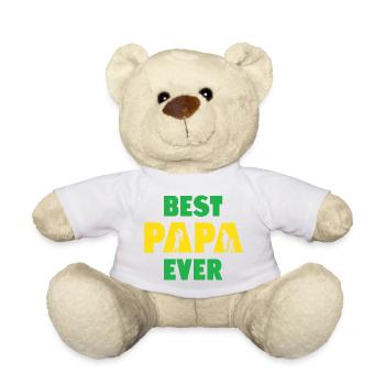 Best Papa Ever - Teddy Bear - white - Front
