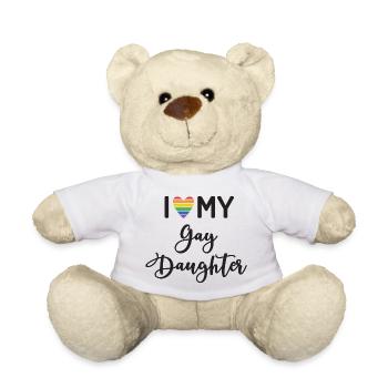 Ich liebe meine schwule Tochter - Teddy - Weiß - Vorne