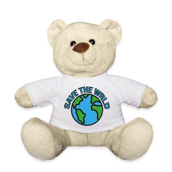 Save the WRLD - Teddy - Weiß - Vorne