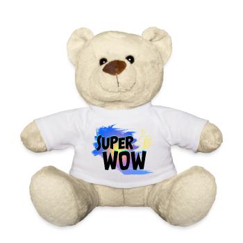 Super Wow - Teddy Bear - white - Front