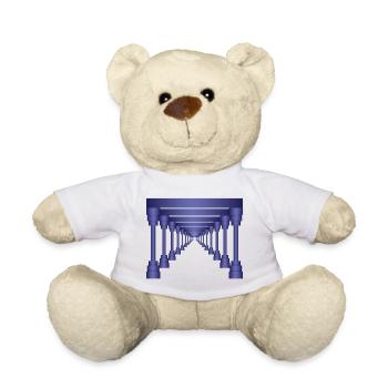 Antike 3D-Säulen - Teddy - Weiß - Vorne